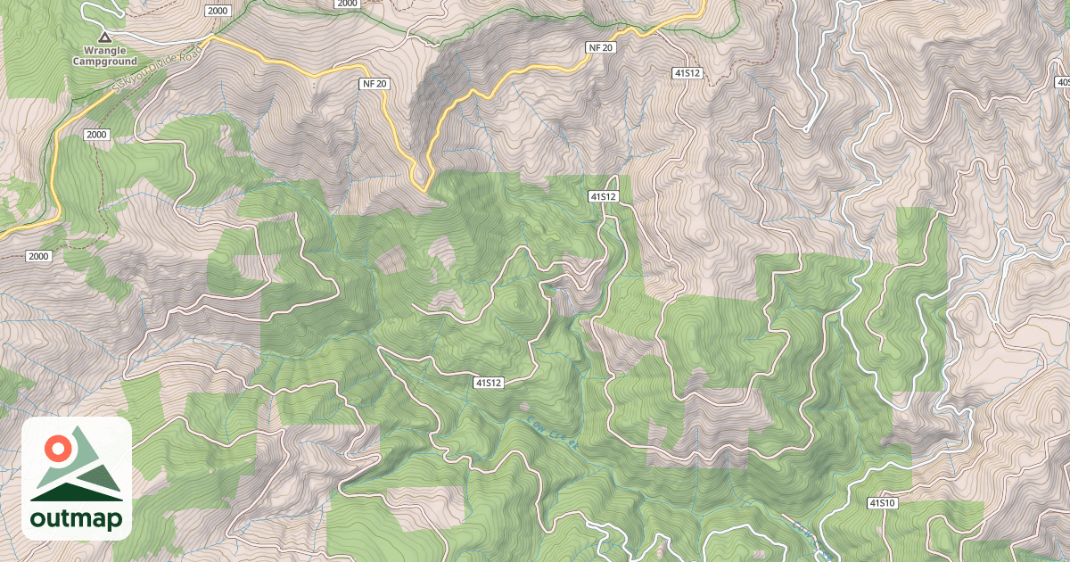 Map of SISKIYOU GAP