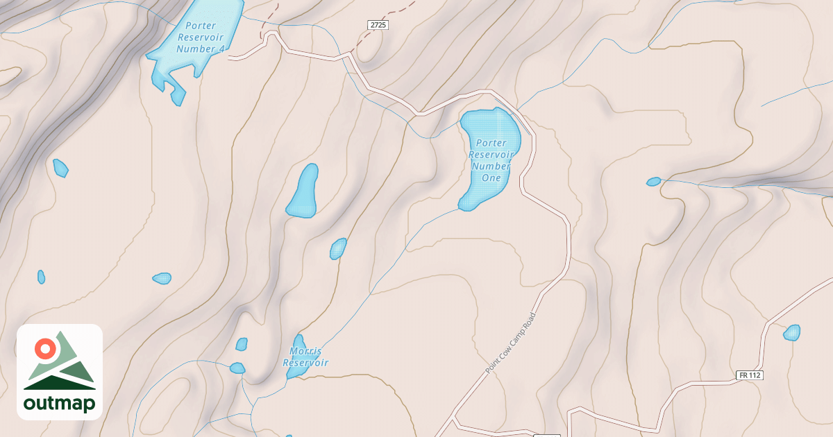 Map of POINT COW CAMP