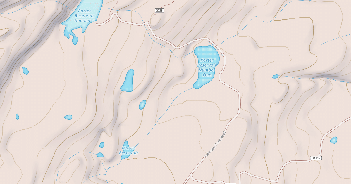 Map preview of POINT COW CAMP