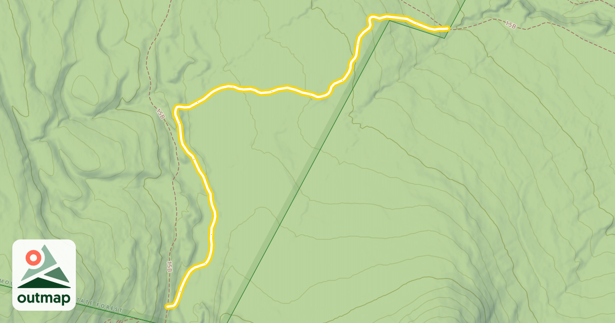 Map of Catamount Trail