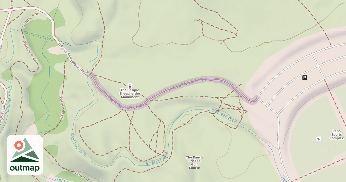 Map of Basque Monument Trail