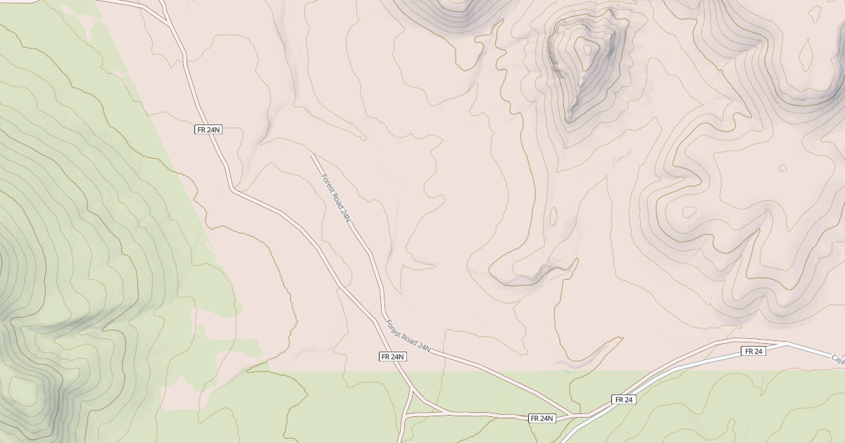 Map preview of USFS National Forest System Roads {A37B5EDE-51B2-4C51-9930-25A180035D12}