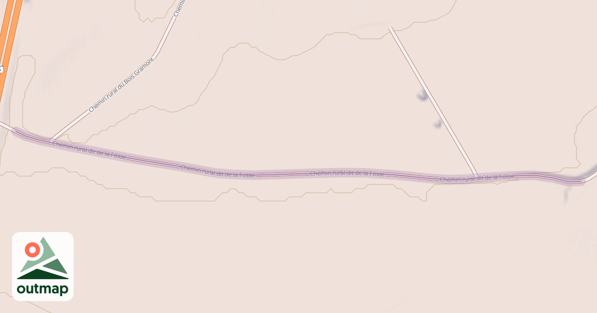 Map of Chemin rural dit de la Fosse