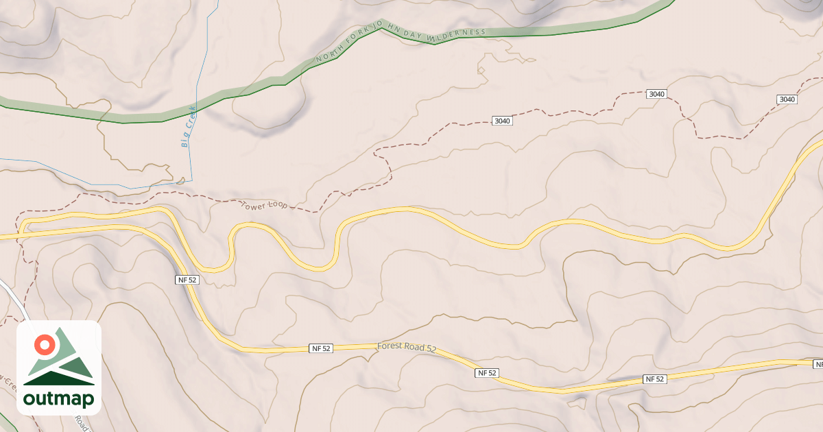 Map of TOWER MTN