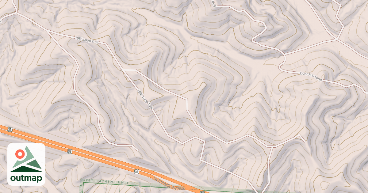 Map of 1985 Loop Trail