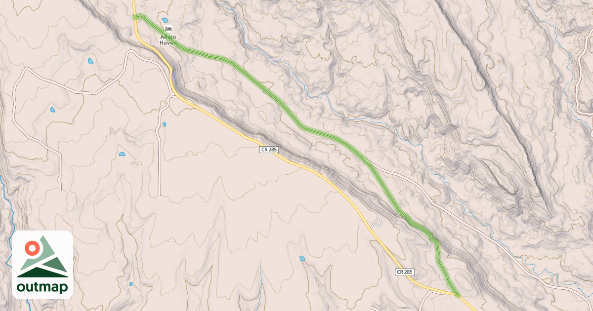 Map of Lower Johnson Creek Road