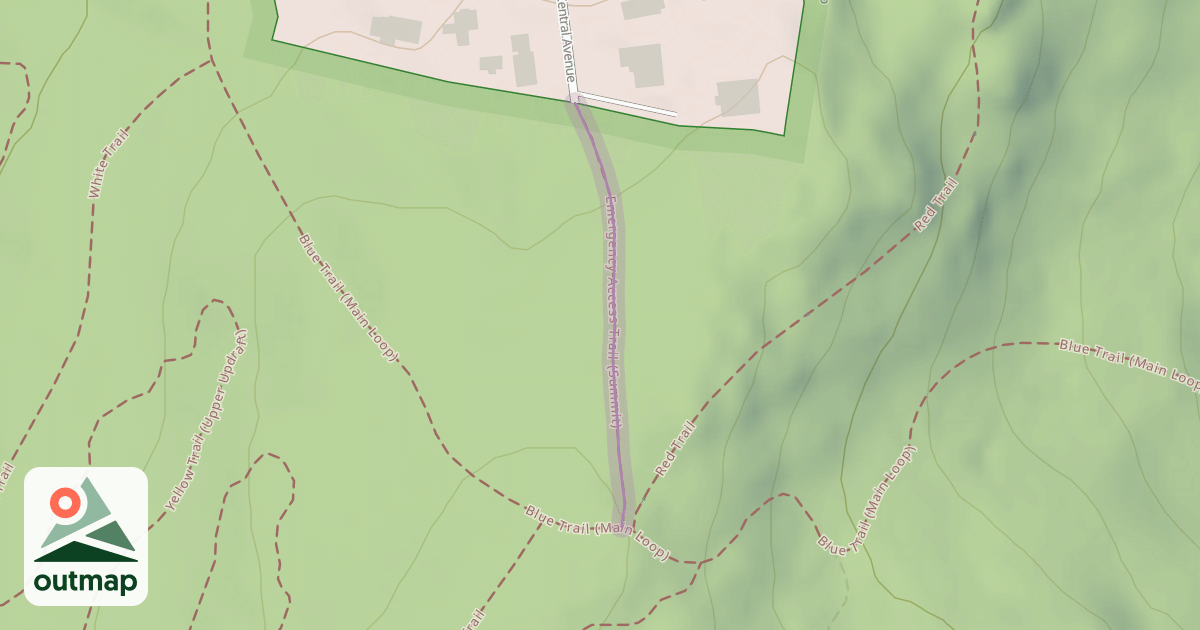 Map of Emergency Access Trail (Summit)