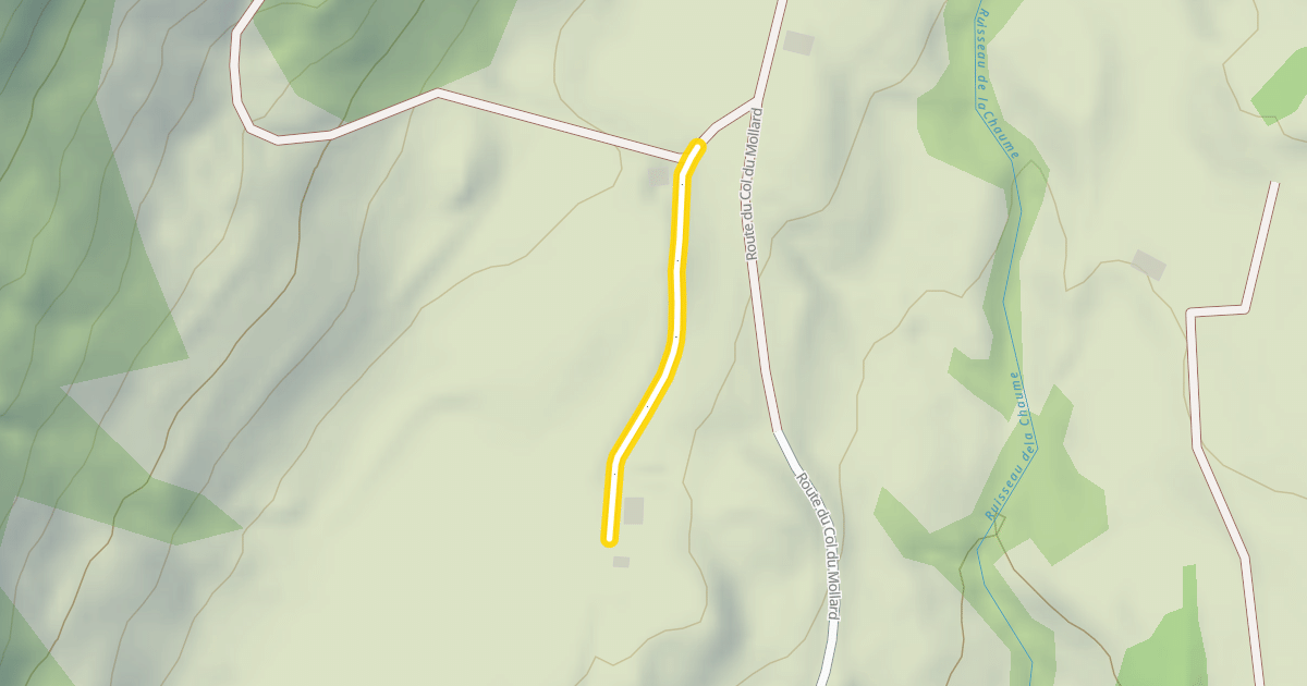 Map preview of Chemin du Mollard
