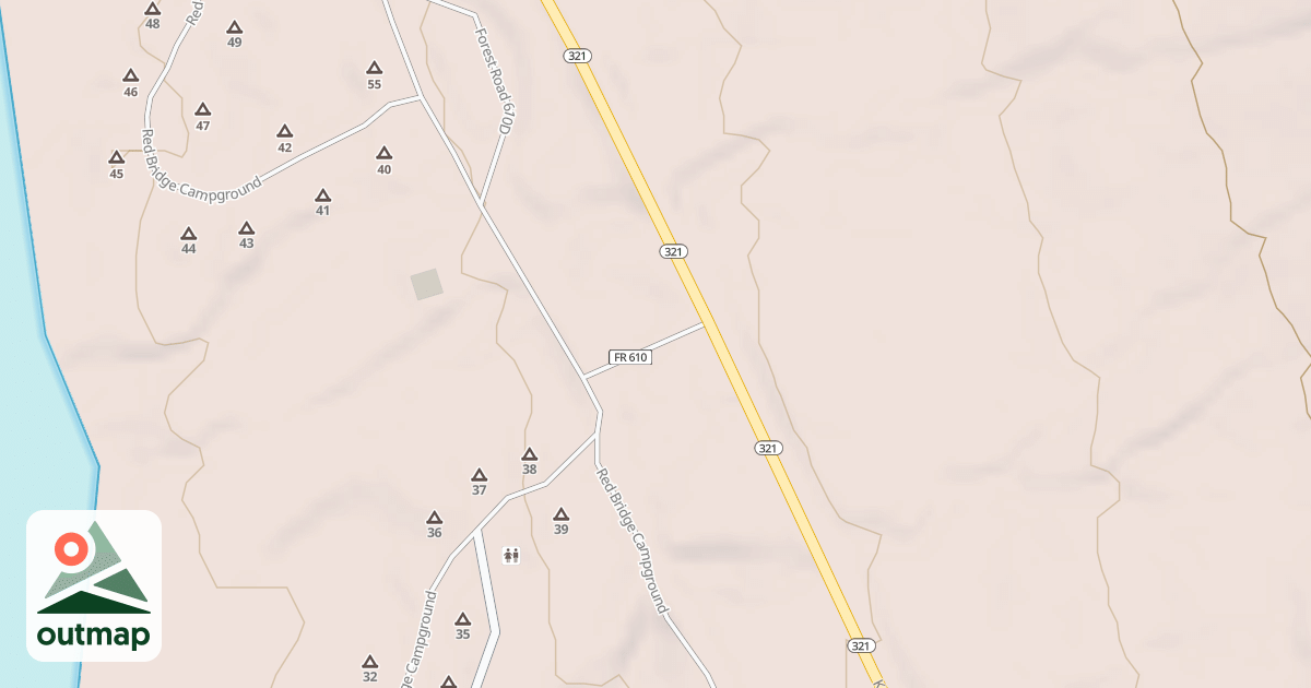 Map of RED BRIDGE
