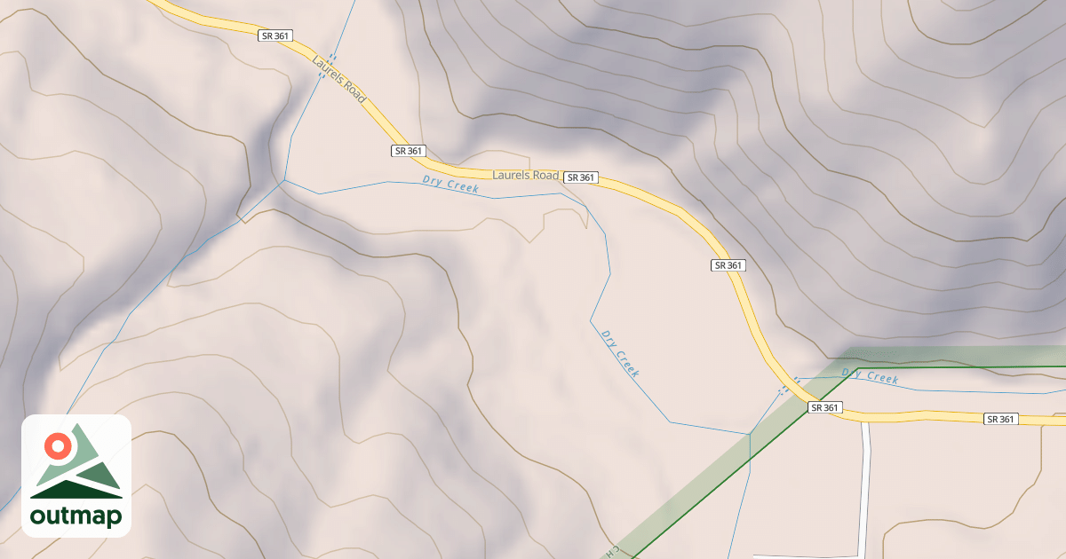 Map of THE LAURELS REC. AREA