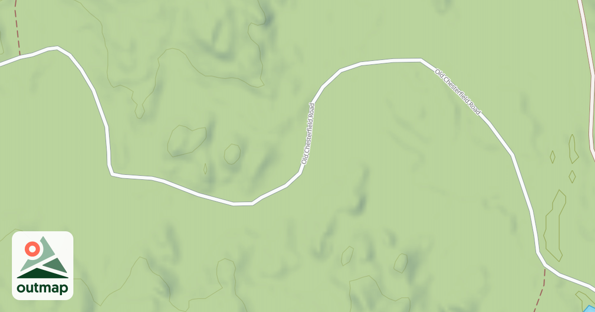 Map of Old Chesterfield Road