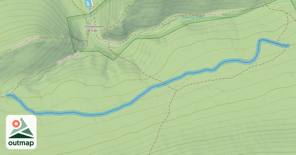 Map of Red-White Trail