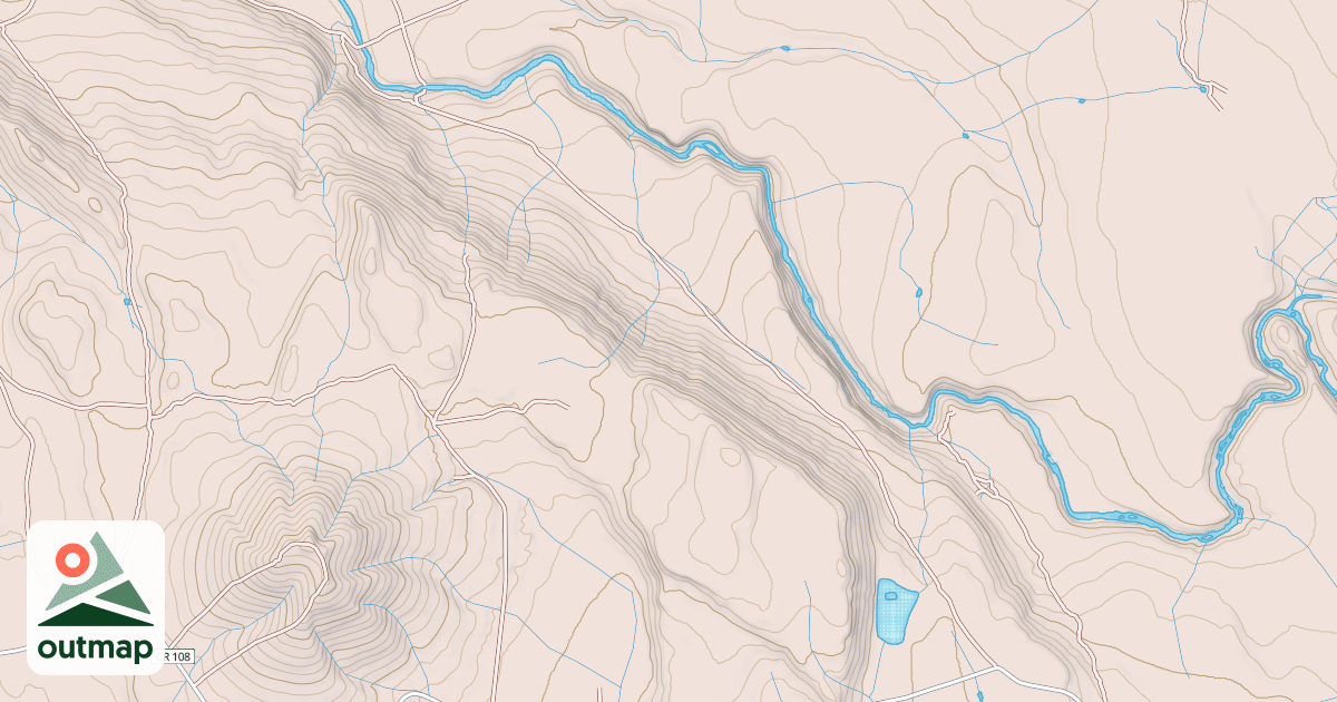 Map of LOST RIVER TIE