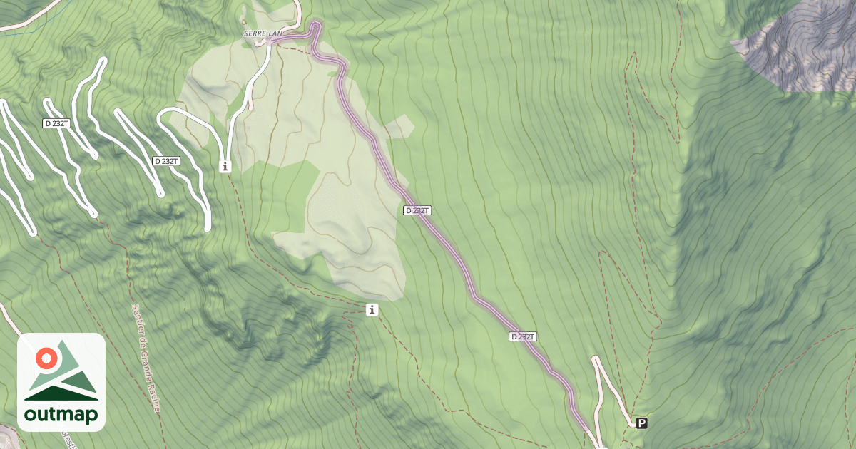 Map of Route du Poët Ollagnier