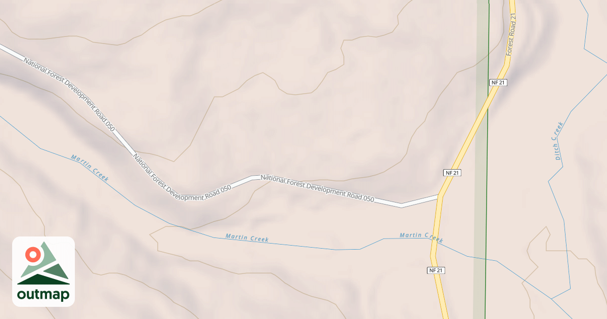Map of DITCH CREEK GUARD STA.