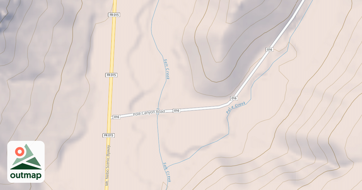 Map of POLE CANYON