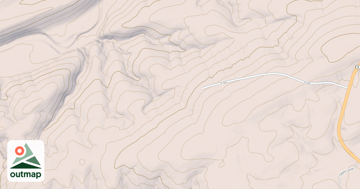 Map of TURKEY RUN