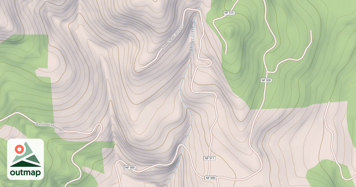 Map of CAMFORT - KEYHOLE T.S.'S