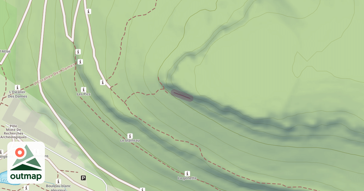 Map of Climbing Crag