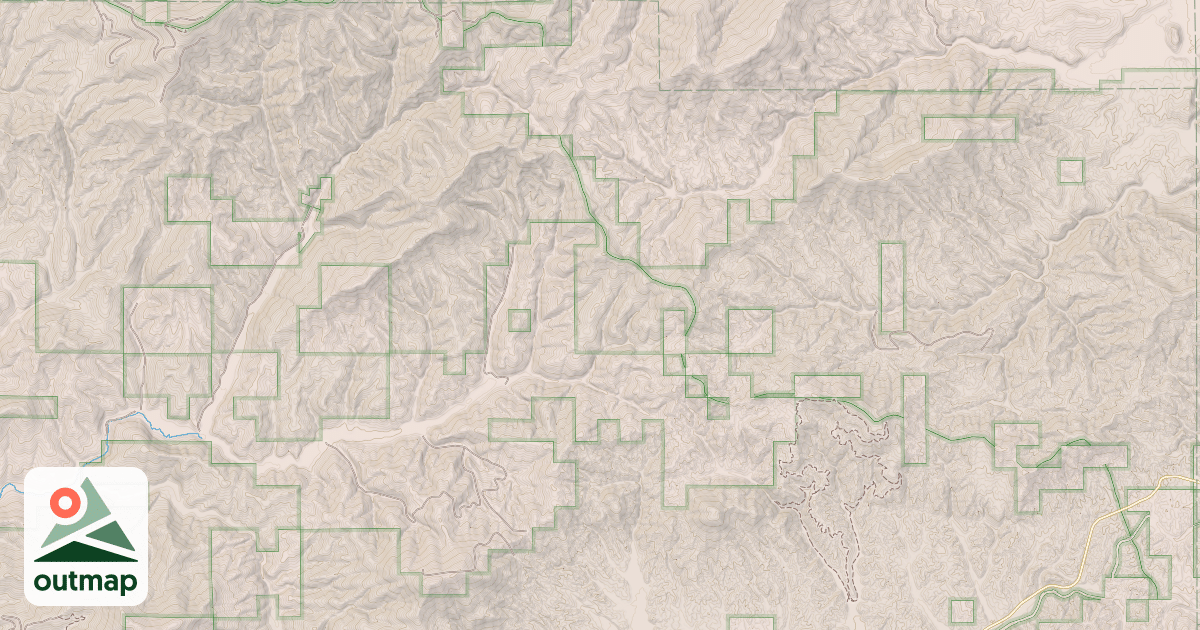 Map of PALOUSE DIVIDE