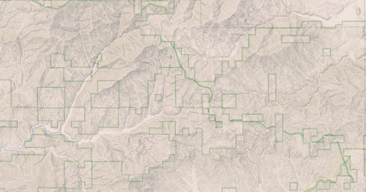 Map preview of PALOUSE DIVIDE