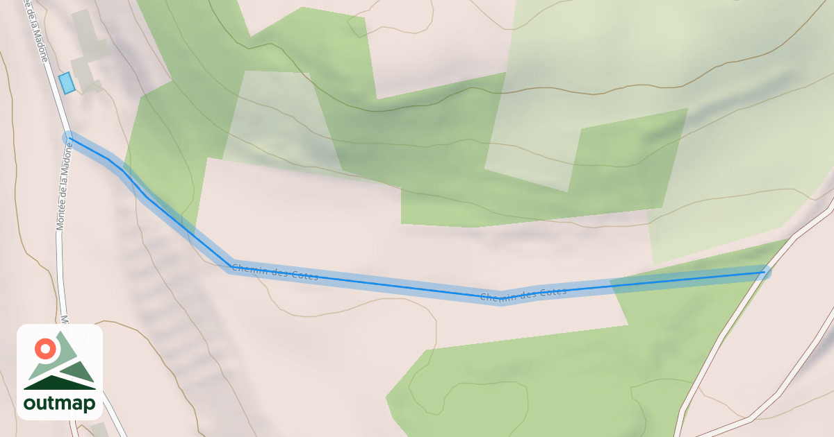 Map of Chemin des Cotes