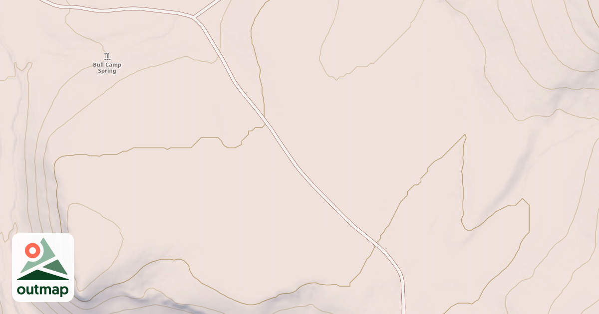 Map of BULL CAMP SPUR B