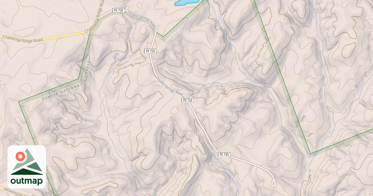 Map of DOUBLE SPRINGS