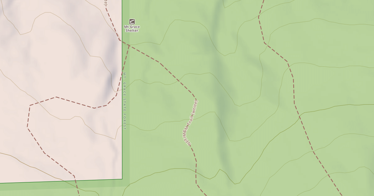 Map preview of Metacomet - Monadnock Trail