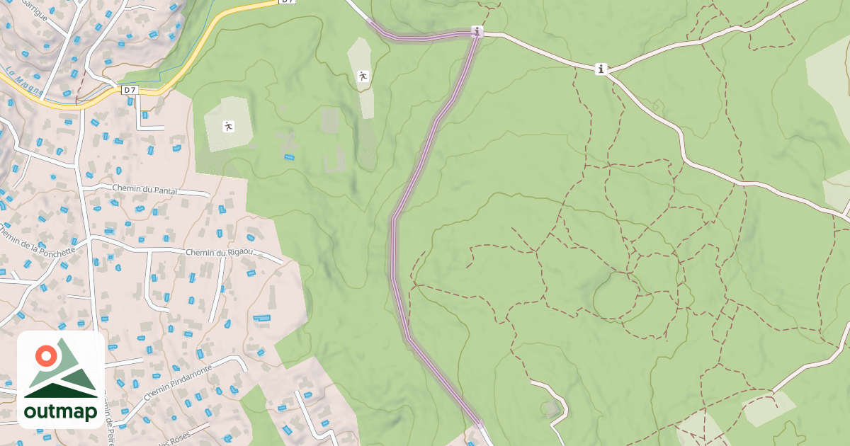 Map of Chemin du Debram