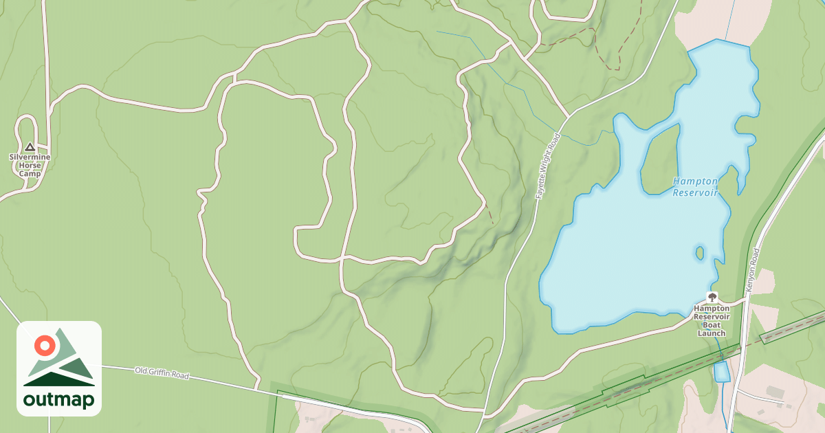 Map of Natchaug Forest Trail