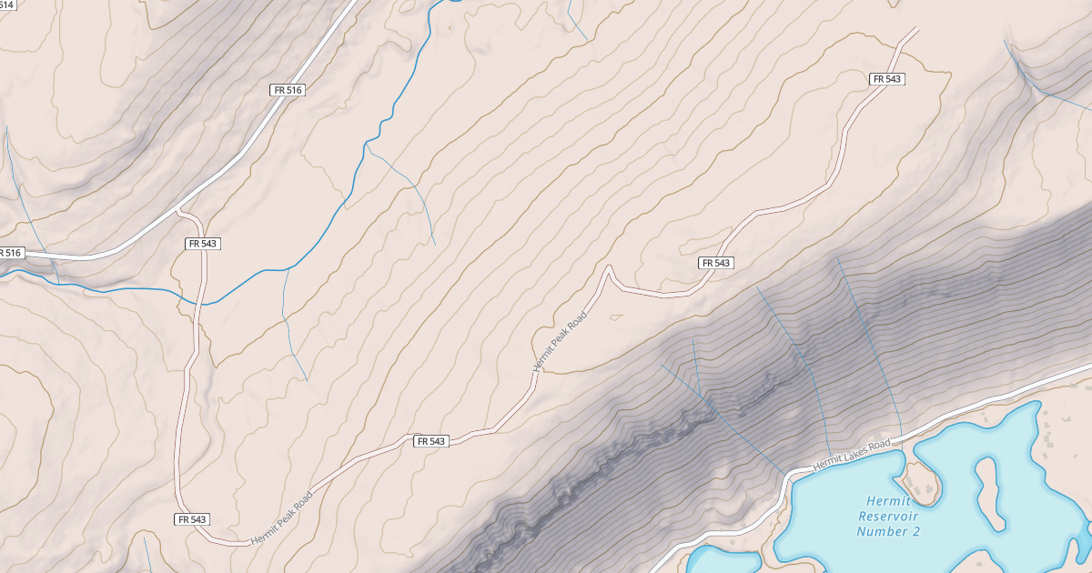 Map preview of HERMIT PEAK
