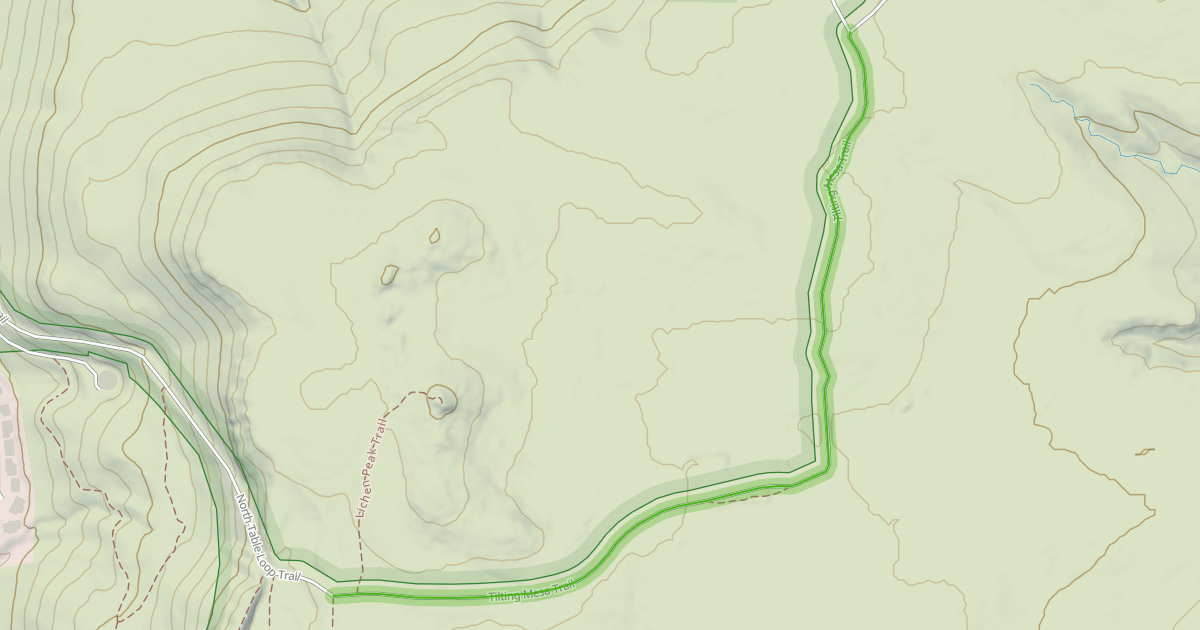 Map preview of Tilting Mesa Trail
