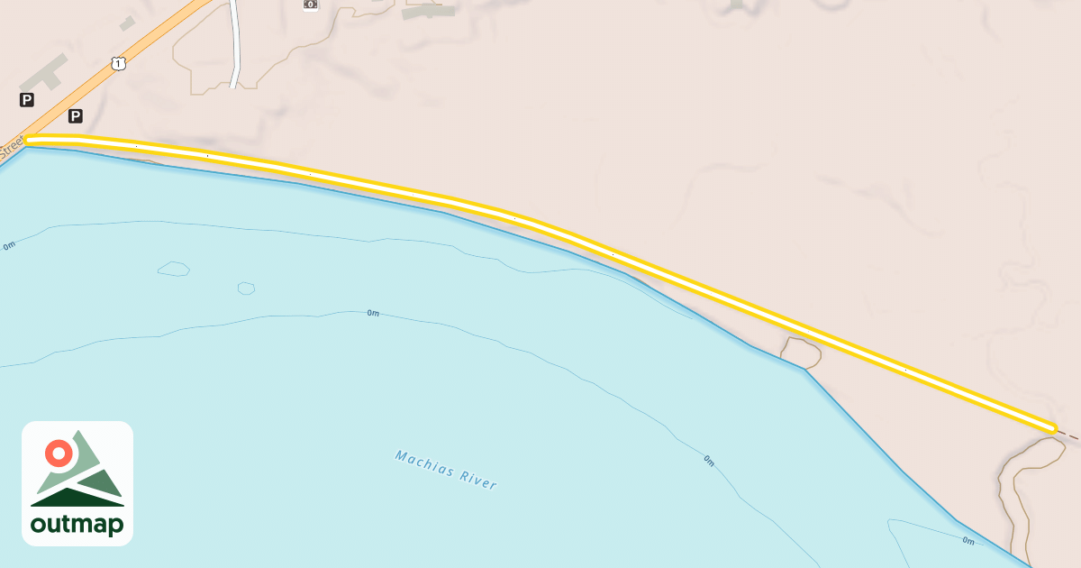 Map of Down East Sunrise Trail