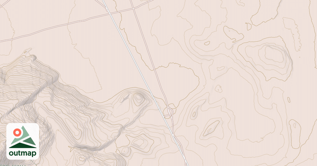 Map of CEDAR VABM VIEW ROAD