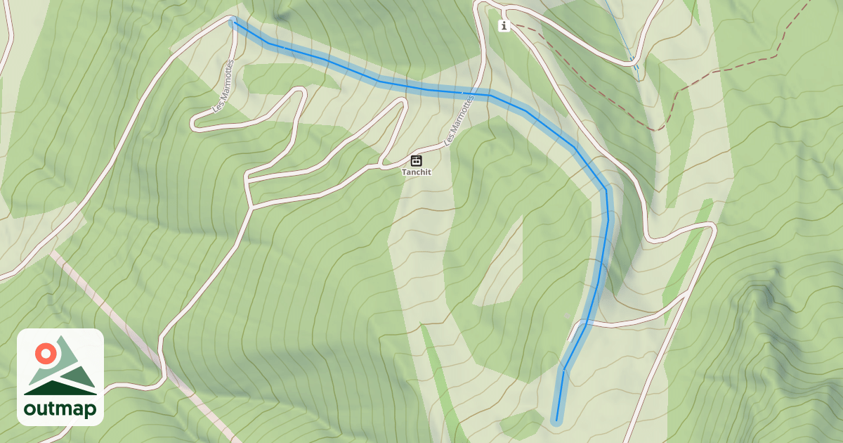 Map of Les Prés Jaunes