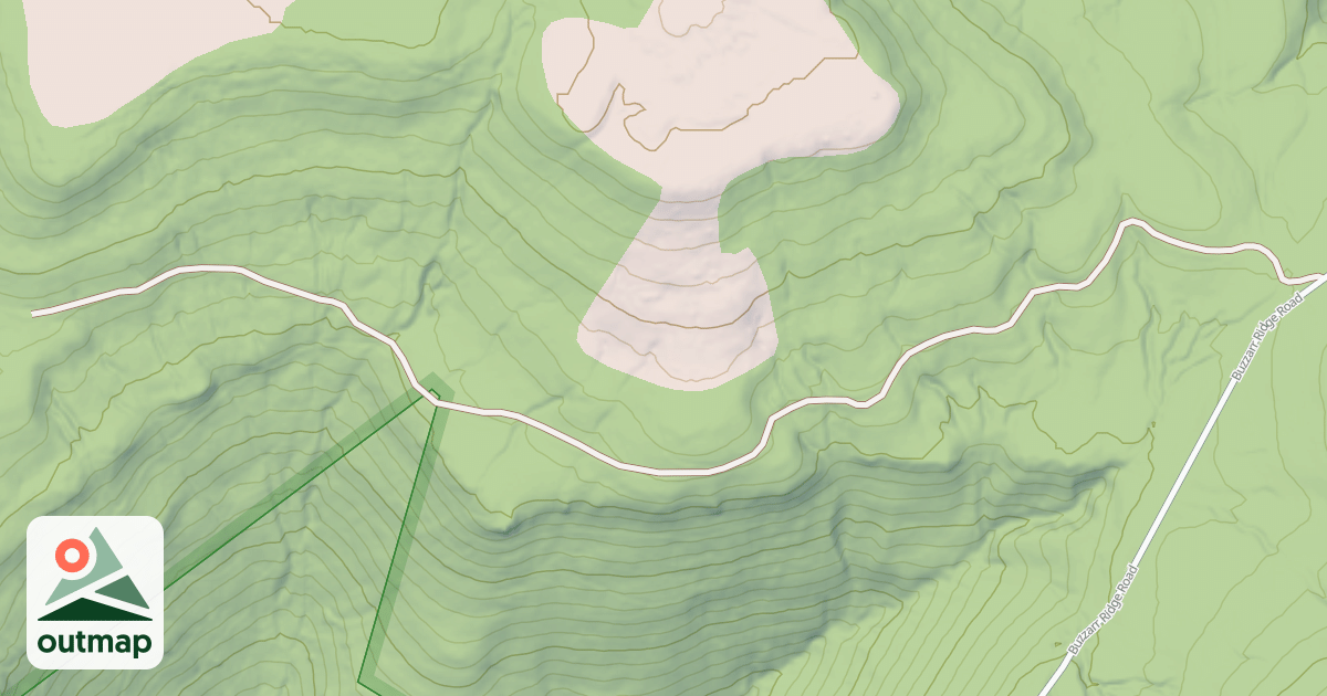 Map of BUZZARD RDGE.- A
