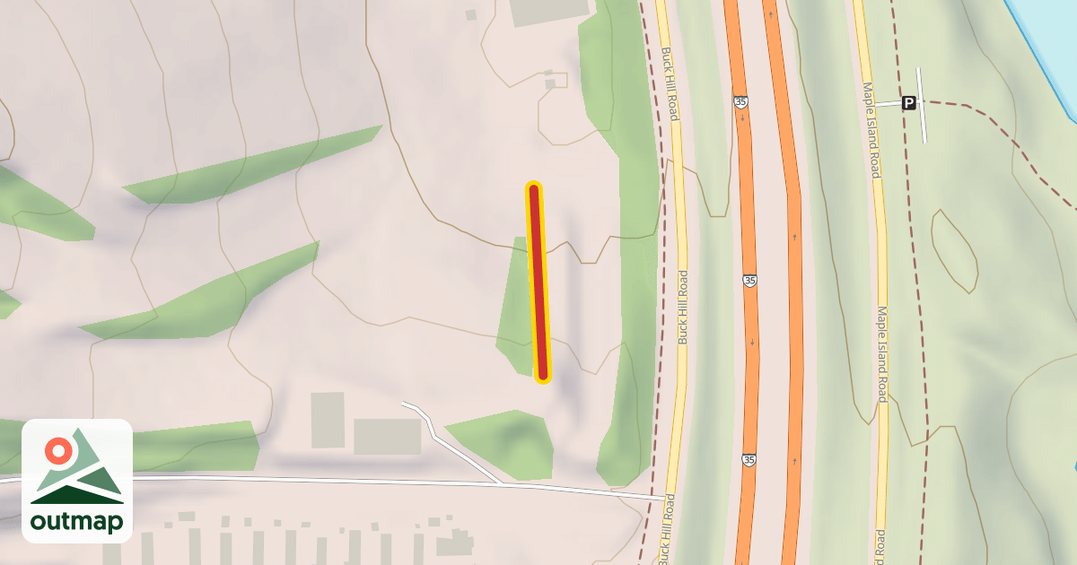 Map of Freeway Rope Tow