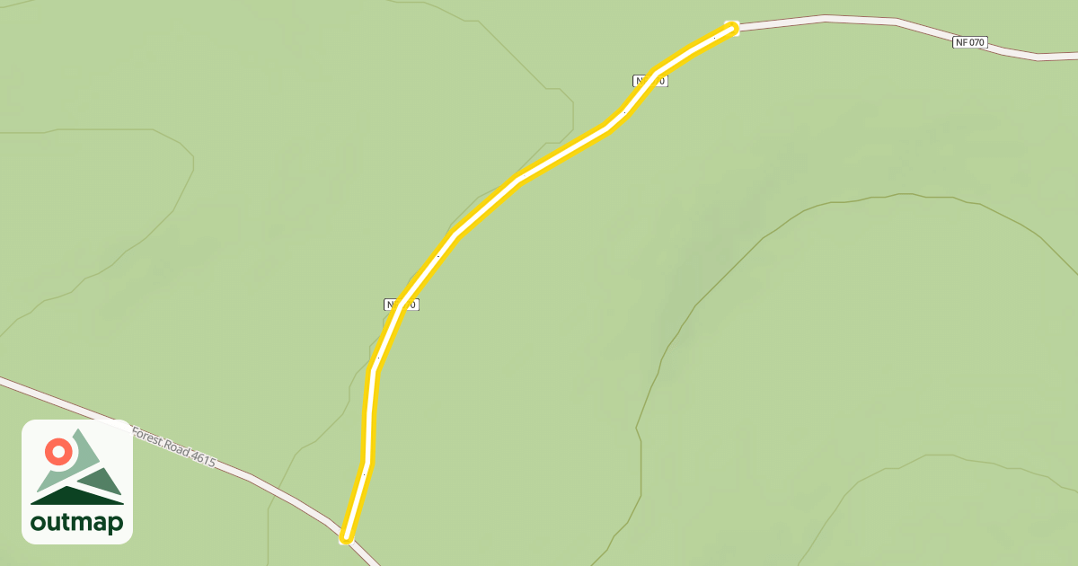 Map of Forest Road 4615-070