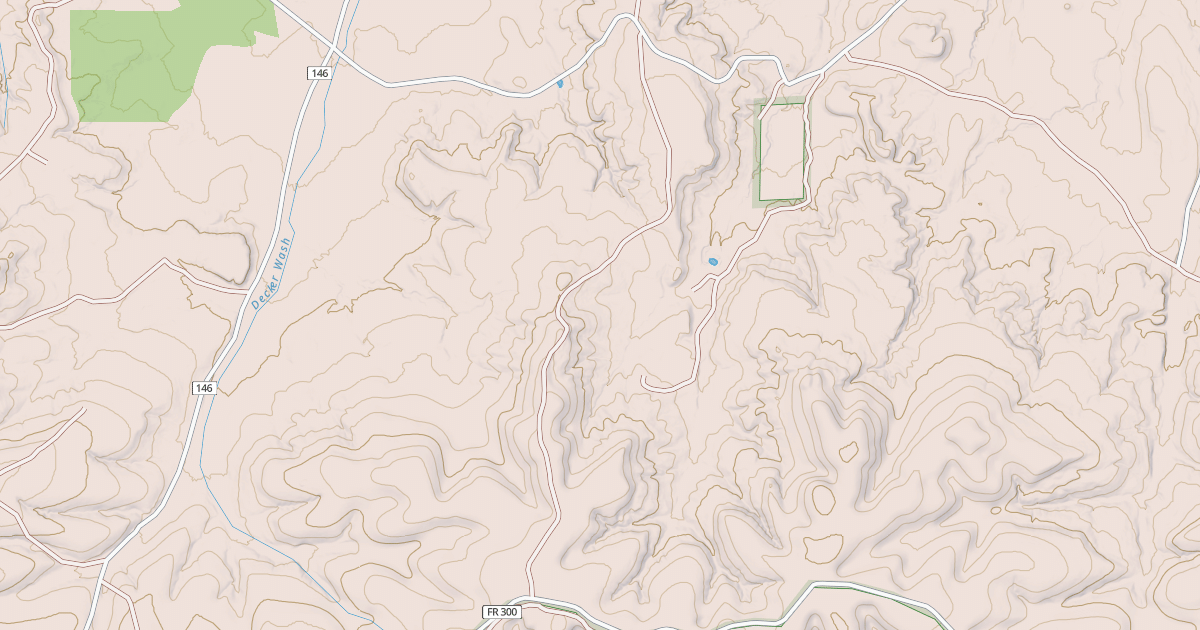 Map preview of USFS National Forest System Roads {807D6B0A-DBBB-4D28-9B49-AF9038F37969}