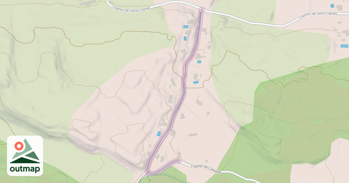 Map of Chemin de Castellas