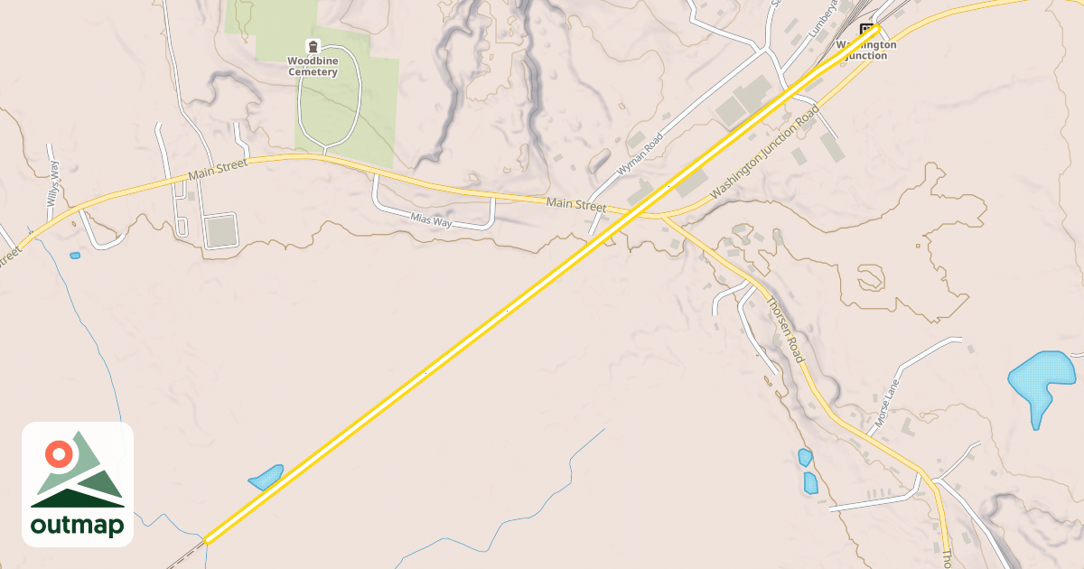 Map of Down East Sunrise Trail