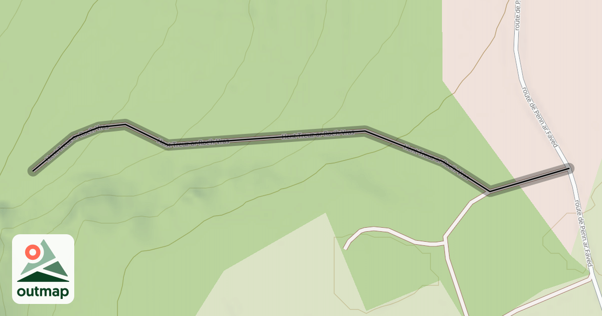 Map of Hent-Treuz-ar-Roc'h-Vras