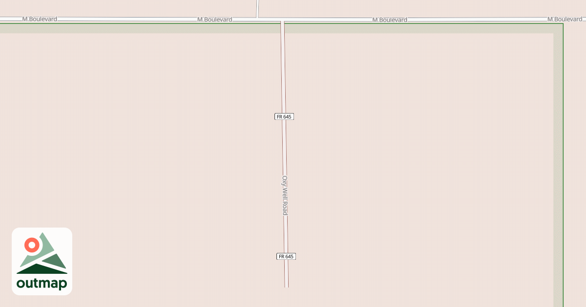 Map of OXY WELL