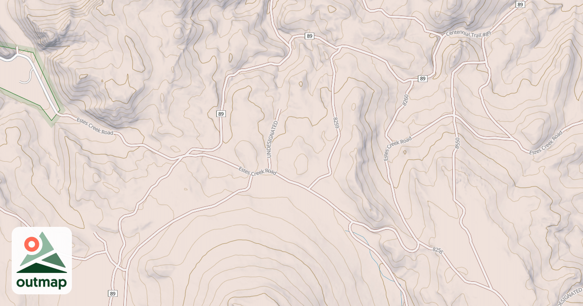 Map of ESTES CREEK