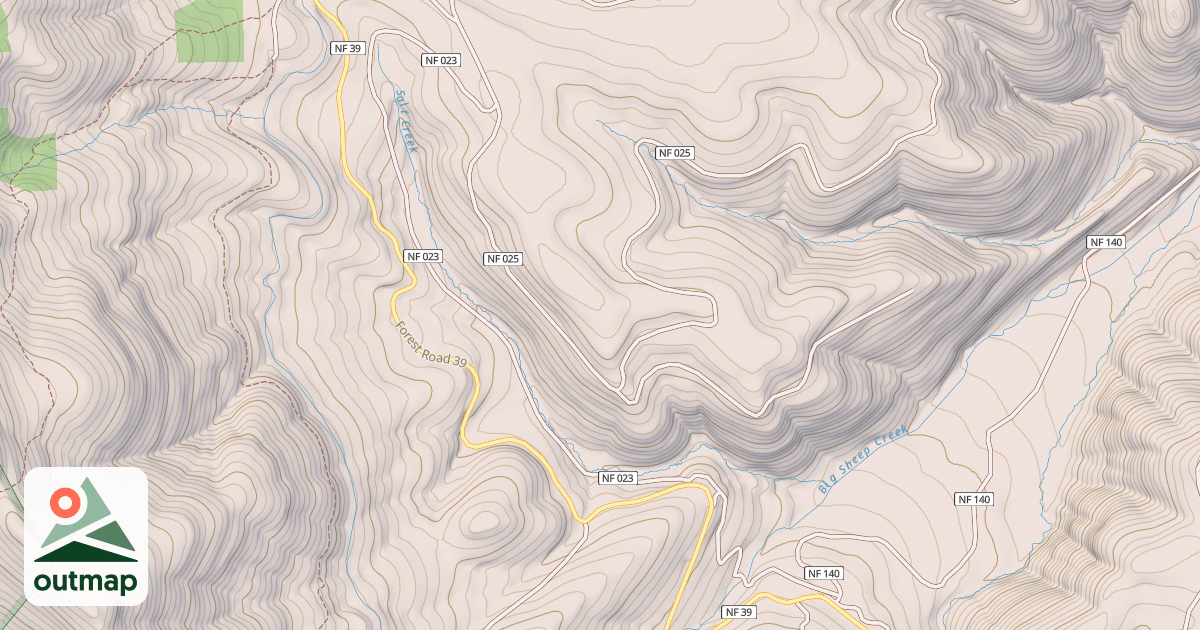 Map of Salt Creek Snowmobile