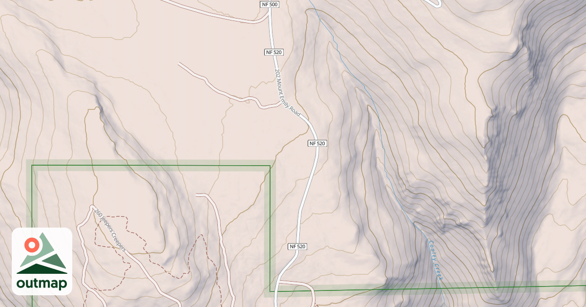 Map of USFS National Forest System Roads {033E26B3-707E-47F6-B6FD-834EA5C60220}