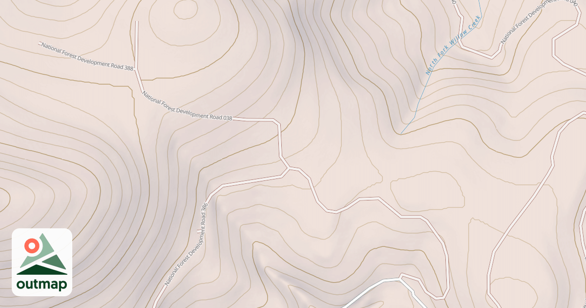 Map of USFS National Forest System Roads {4F6C65FE-53C4-417E-9941-F039E803115F}