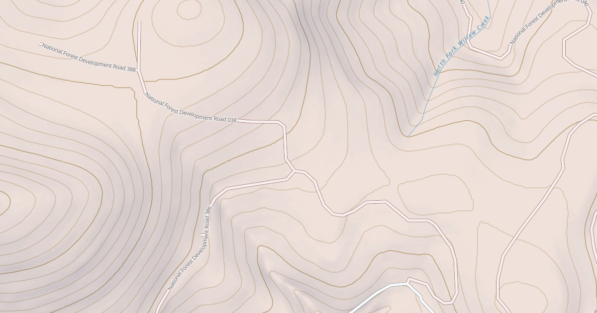 Map preview of USFS National Forest System Roads {4F6C65FE-53C4-417E-9941-F039E803115F}