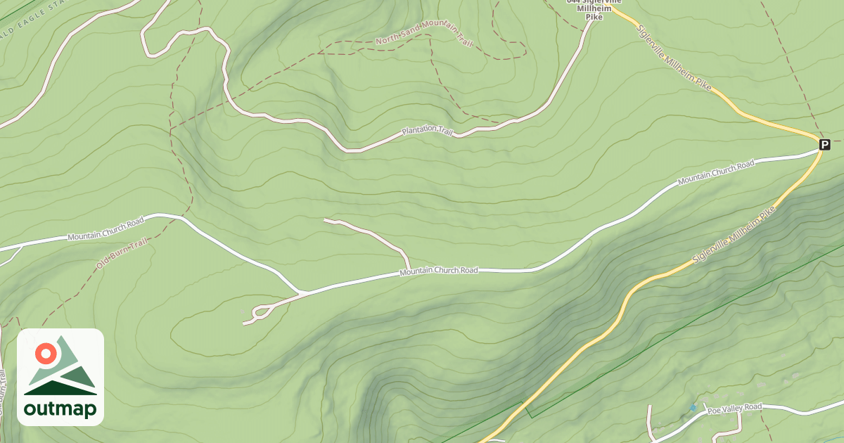 Map of Bald Eagle State Forest Snowmobile Trails